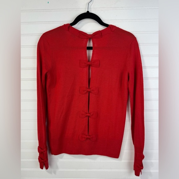 Juicy Couture women’s red bows cardigan button up sweater. Size XS. - Picture 1 of 12